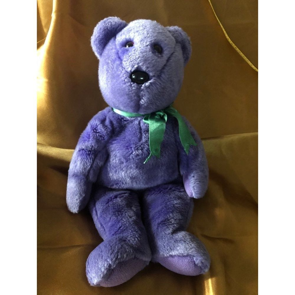 Ty purple Beanie‎ Baby Bear 2000